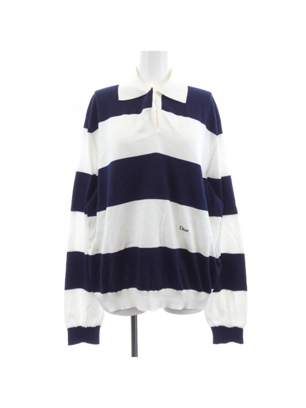 Dior Mariniere Long Sleeve Polo